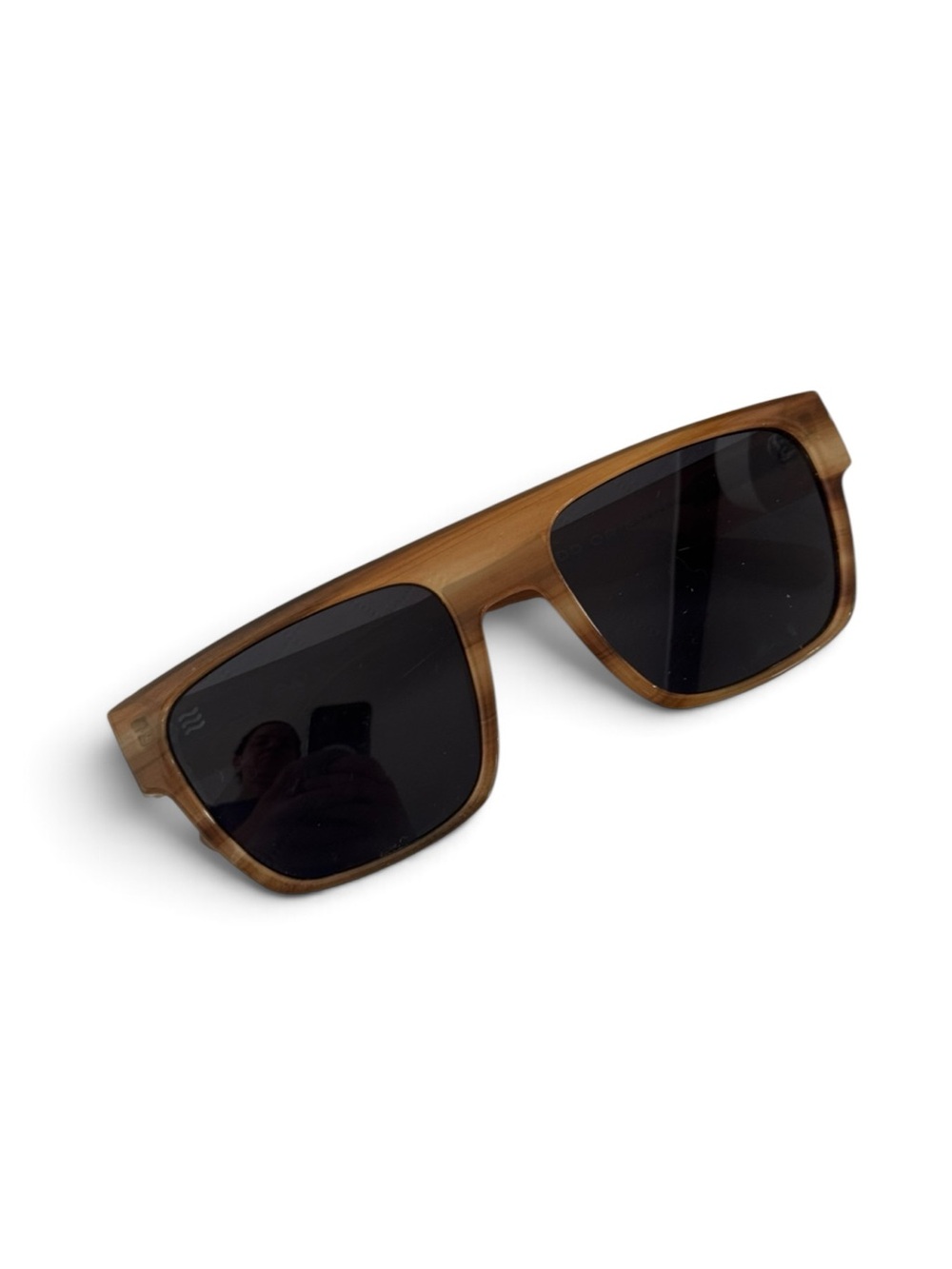Neven Palindrome Noon Smokey Brown Sunglasses with Black Lenses - Picture 2 of 8
